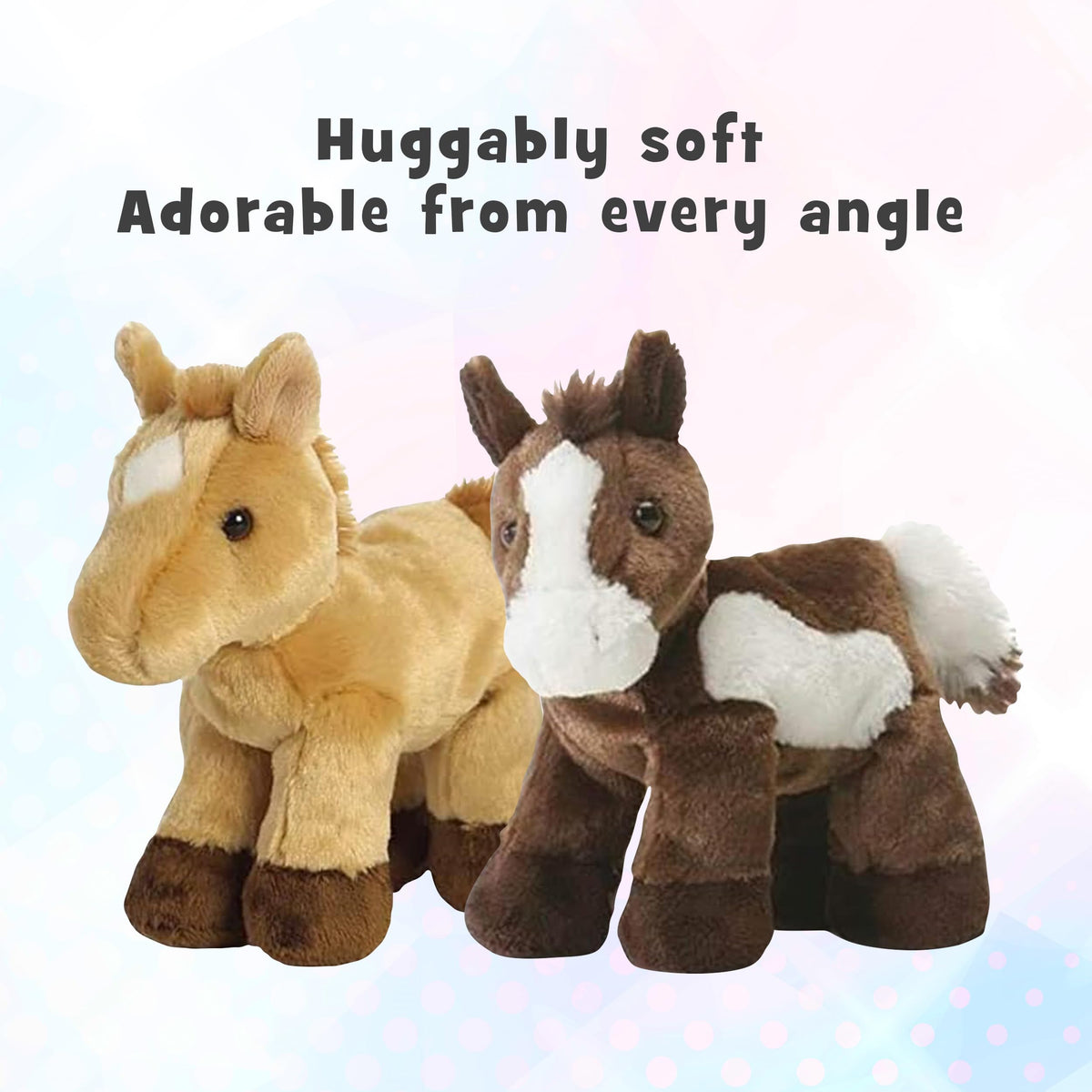 Aurora Paint Plush Horse detail close-up fur and painted accents.