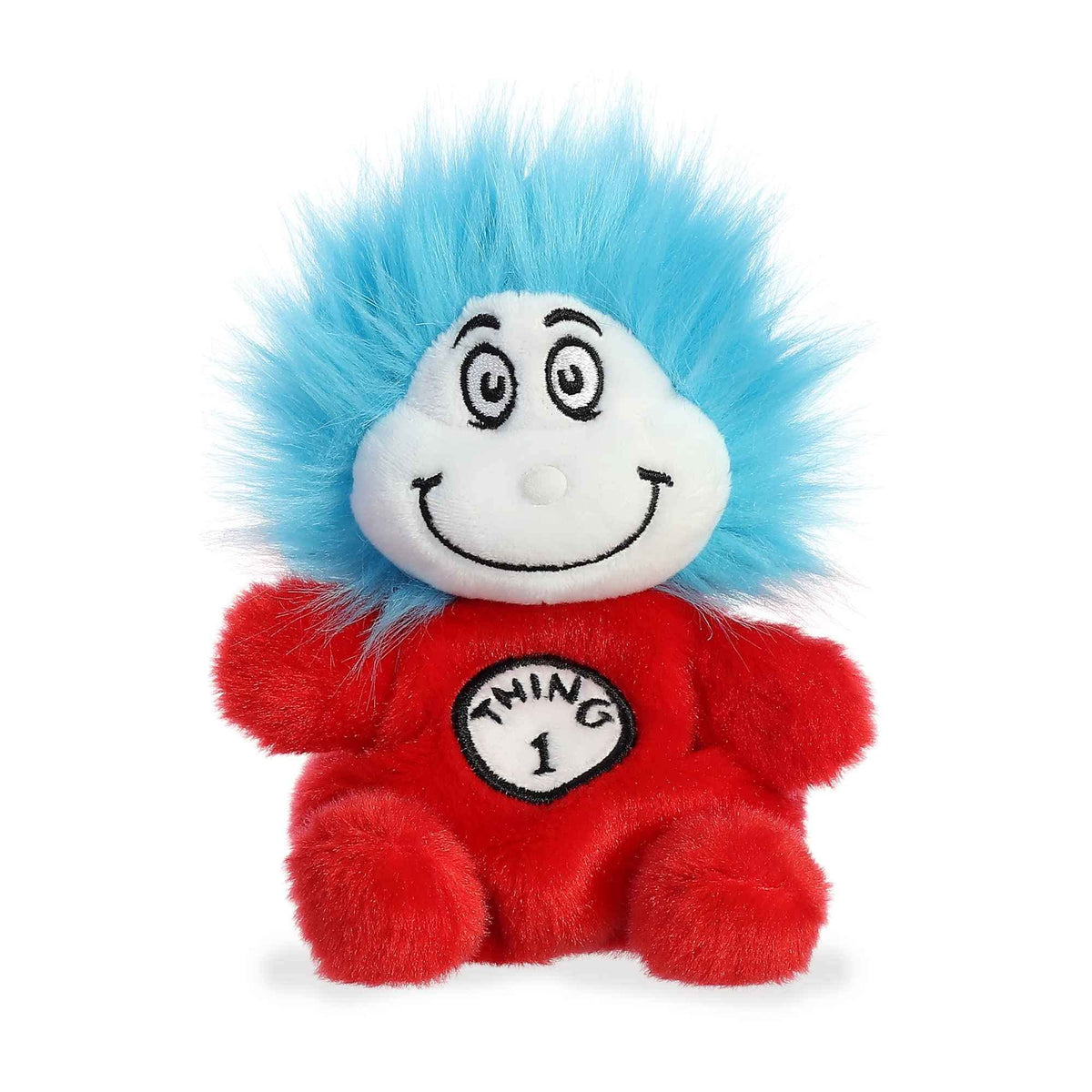 Aurora Palm Pals Thing 1 plush close-up highlighting soft bean-like material