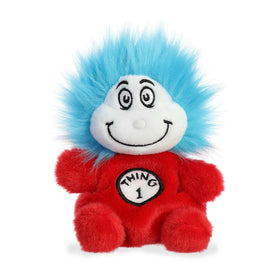 Aurora Palm Pals Thing 1 plush close-up highlighting soft bean-like material