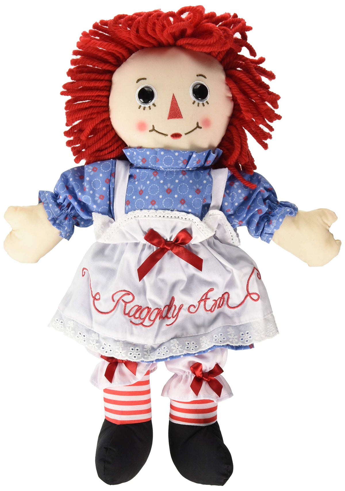 Aurora Raggedy Andy 16-inch doll with embroidered heart and button eyes for classic play.