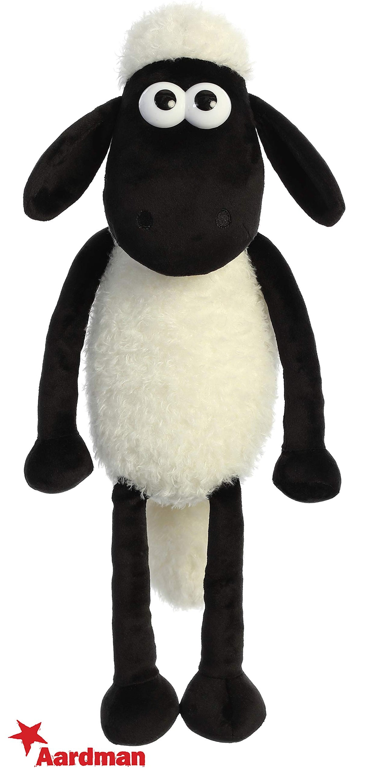 Gift-ready Aurora Shaun the Sheep plush, ideal for fans of the character.