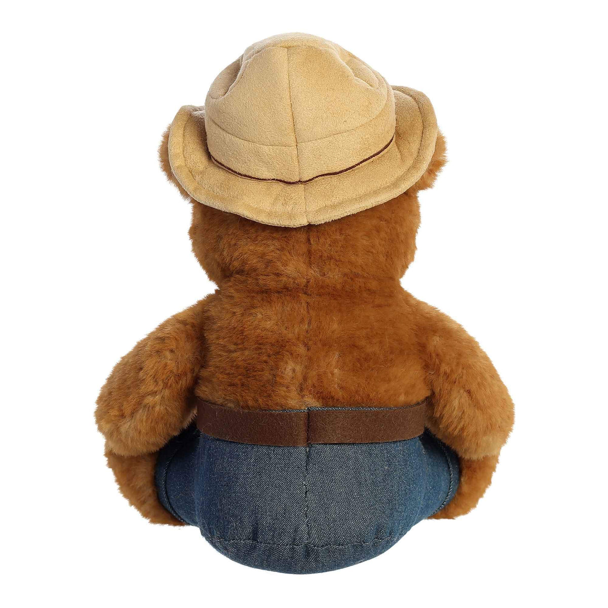 Aurora Smokey Bear plush close-up reveals soft fabric texture.