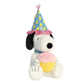 Aurora Snoopy 16-inch plush for cozy cuddles and birthday moments.
