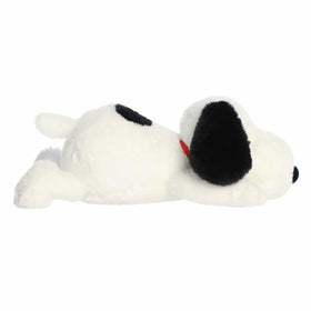 Aurora Snoopy bean-free plush closeup emphasizes safety for all ages