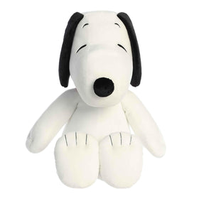 Aurora Snoopy plush displayed in a child's room ready for adventures and bedtime hugs.