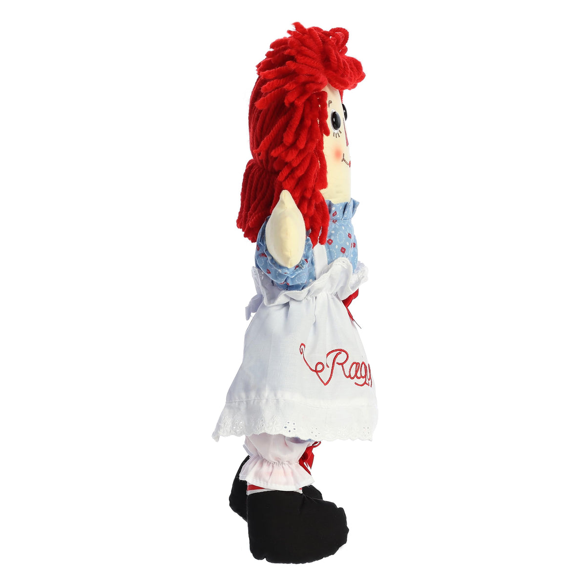 Aurora Raggedy Ann doll, 17-inch height, cuddly companion for storytelling and hugs.