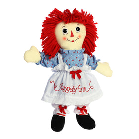 Aurora Raggedy Ann doll, handcrafted details, vintage clothing for a charming keepsake.