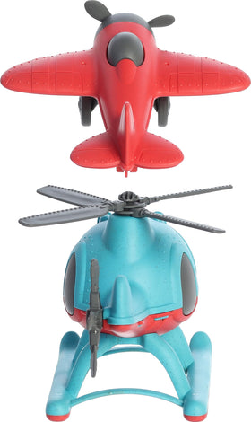Aurora Wheatley helicopter blue front view inspiring imaginative flight play.