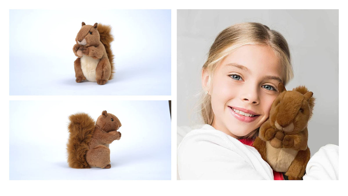 Aurora World Miyoni squirrel plush gift-ready packaging for nature lovers.