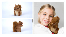 Aurora World Miyoni squirrel plush gift-ready packaging for nature lovers.