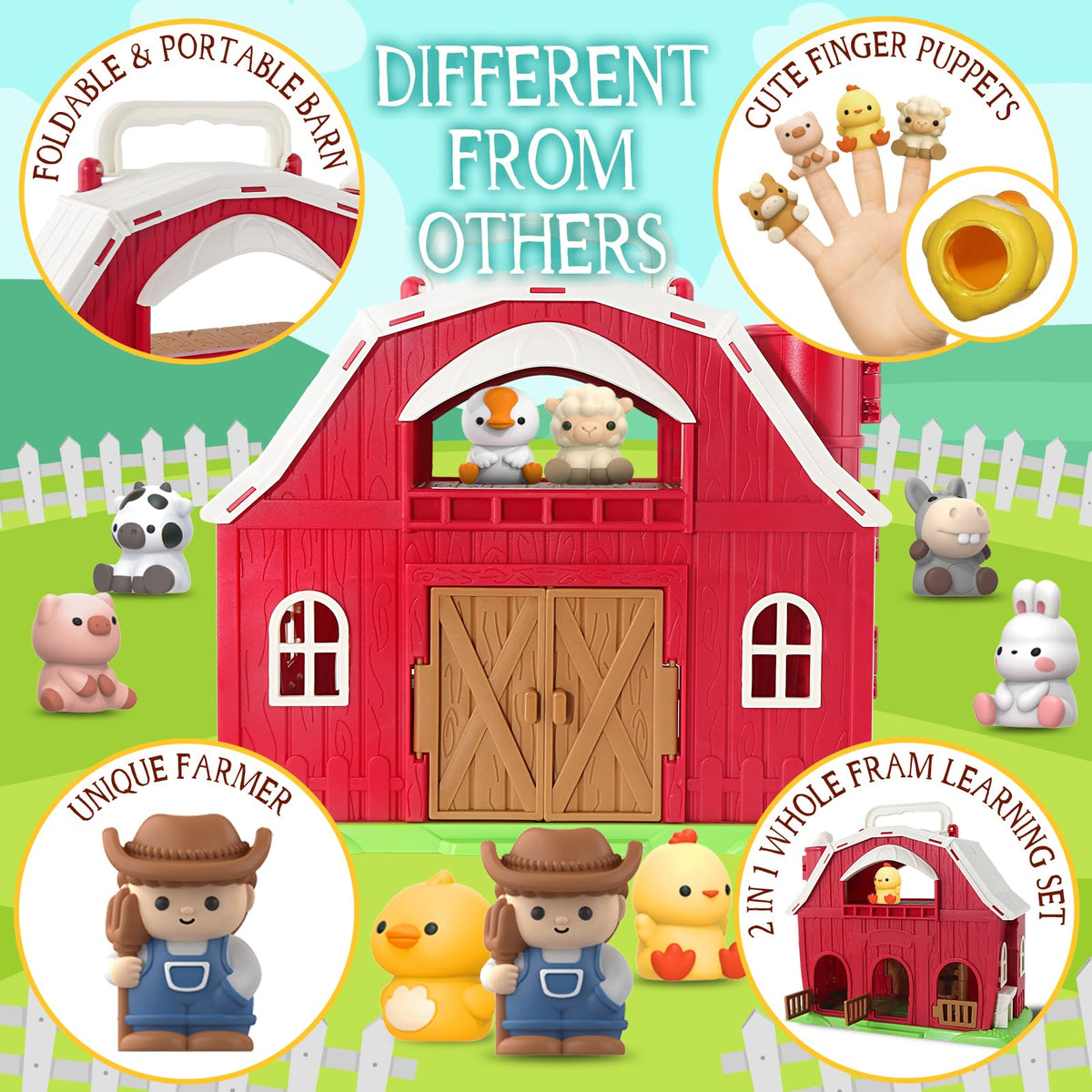 AuroTops sheep finger puppet supports pretend farming and animal recognition