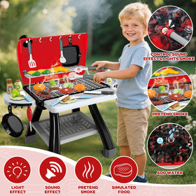 AuroTops BBQ playset with sound and smoke adds realistic pretend grilling.