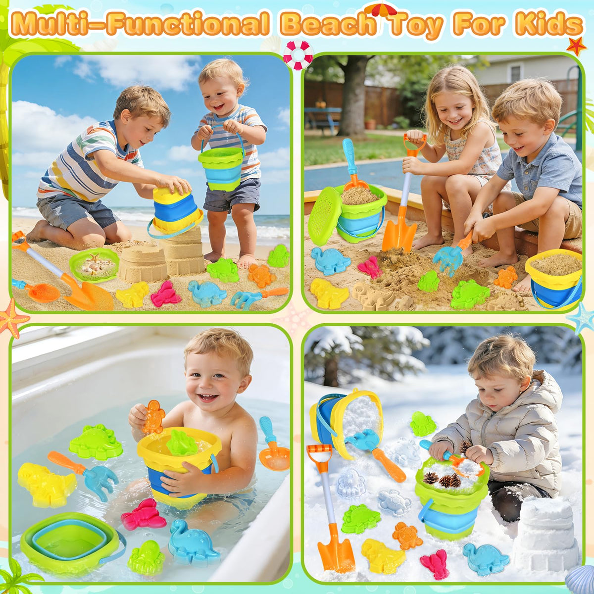 AuroTops mesh bag to filter sand and keep toys organized