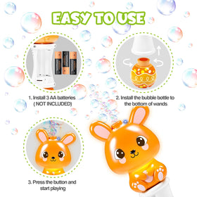 AuroTops bubble solution set of 4 bottles supports endless bubbles