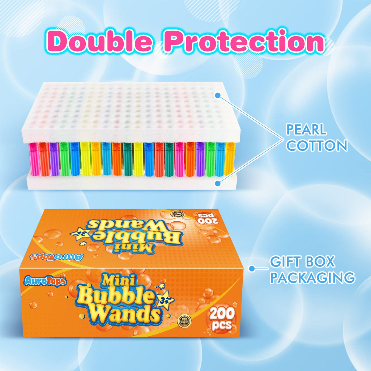 AuroTops bubble wands as carnival prizes or wedding favors for fun moments.