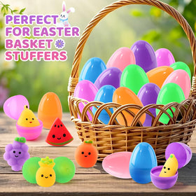 AuroTops color eggs for safe, hygienic party distribution.
