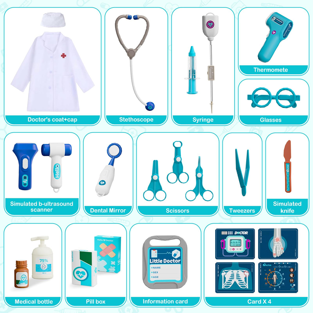 AuroTops Doctor Kit information card supports learning through simple health scenarios.