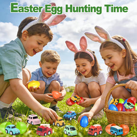 AuroTops Easter basket filler pack with bright eggs and cars.