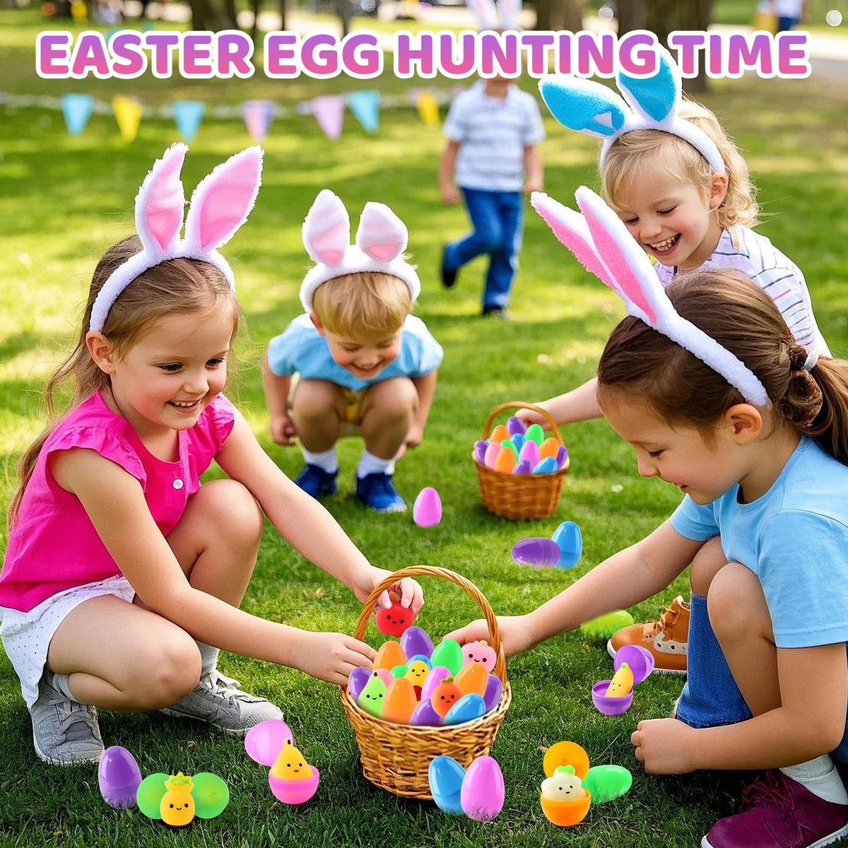 AuroTops 24 piece eggs support vibrant Easter decorations.