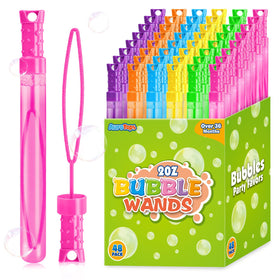 AuroTops orange giant bubble wand creates big, safe outdoor bubbles for kids.