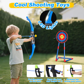 AuroTops LED-lit arrows and foam darts ensure safe indoor shooting.