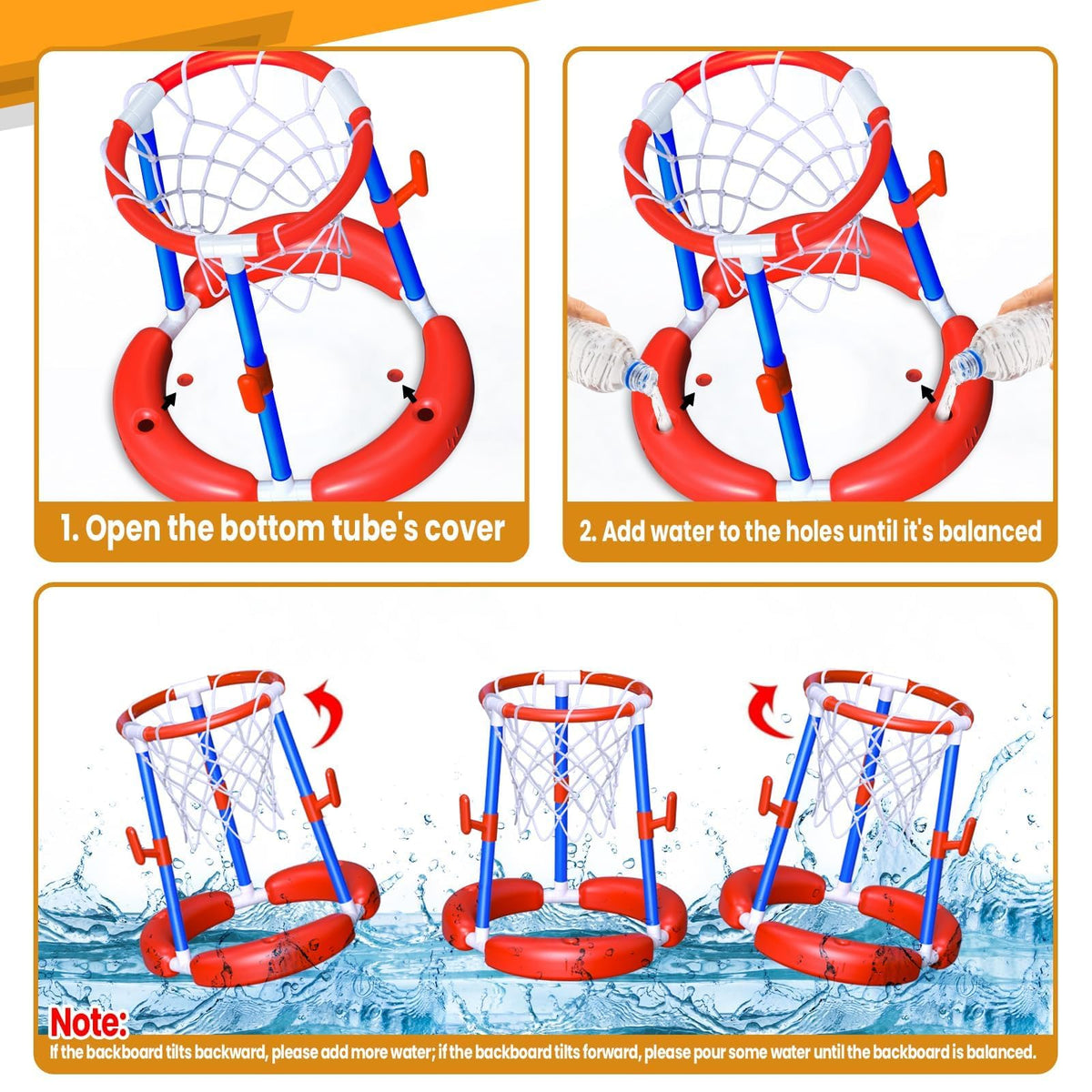 AuroTops hoops and hooks arranged for easy setup and play