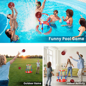 AuroTops ring toss setup for versatile pool fun
