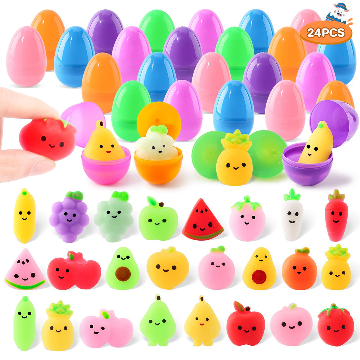 AuroTops squishy toy in egg aids grasping and coordination.