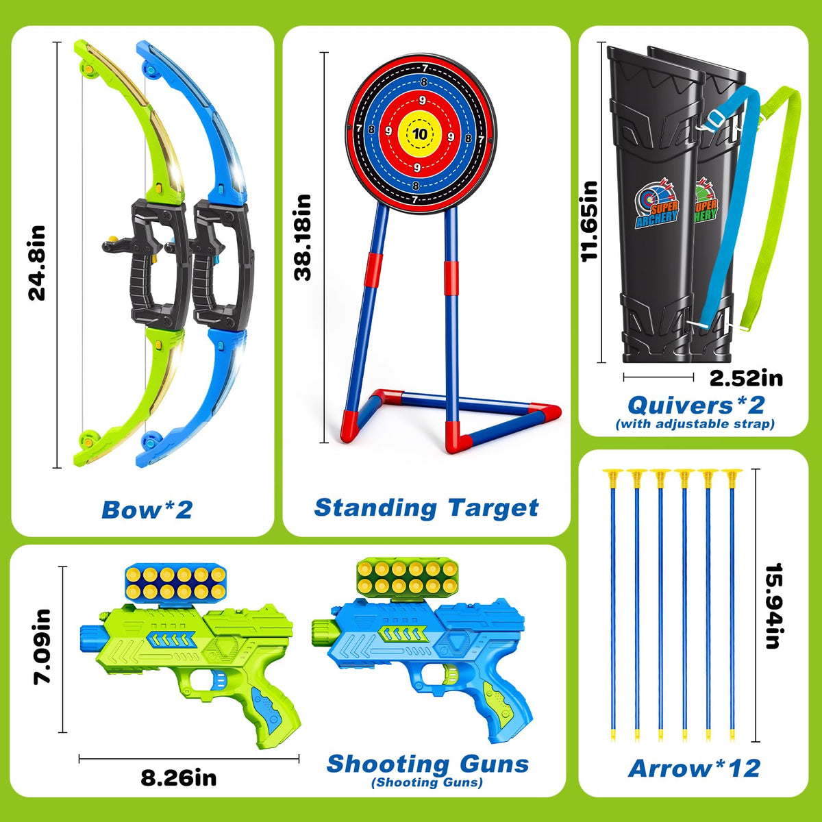 AuroTops standing target with detachable bows for versatile practice.