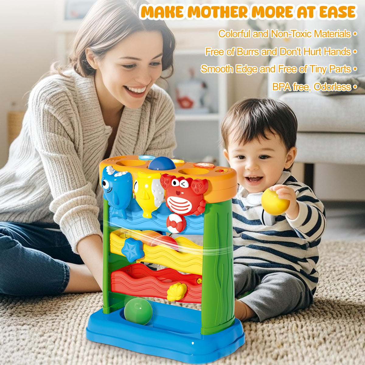 AuroTops toddler toy lights and sounds engage with rhythm and glow.