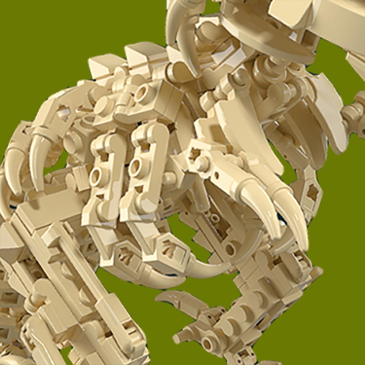 Auryee big dinosaur skeleton model construction invites cooperative exploration