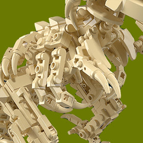 Auryee big dinosaur skeleton model construction invites cooperative exploration