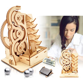 Auryee Solar 3D puzzle marble track assembly promotes hands-on problem solving