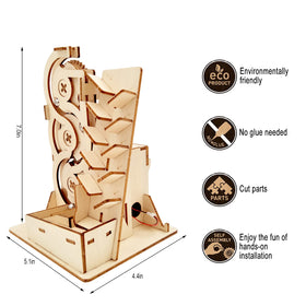 Auryee wooden mechanism gear showcases precise fit for DIY building