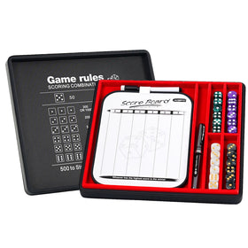 AUSIIBTO velvet-lined interior protects dice and accessories during storage.