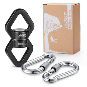 AusKit Black Swing Swivel with silent 360° rotation for smooth swinging.