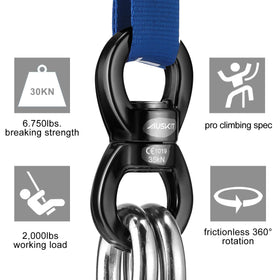 AusKit swing swivel with sealed bearings enables frictionless rotation