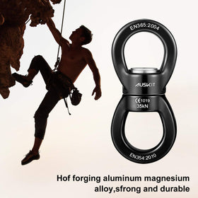 AusKit swing swivel in use with tree swings demonstrates durability