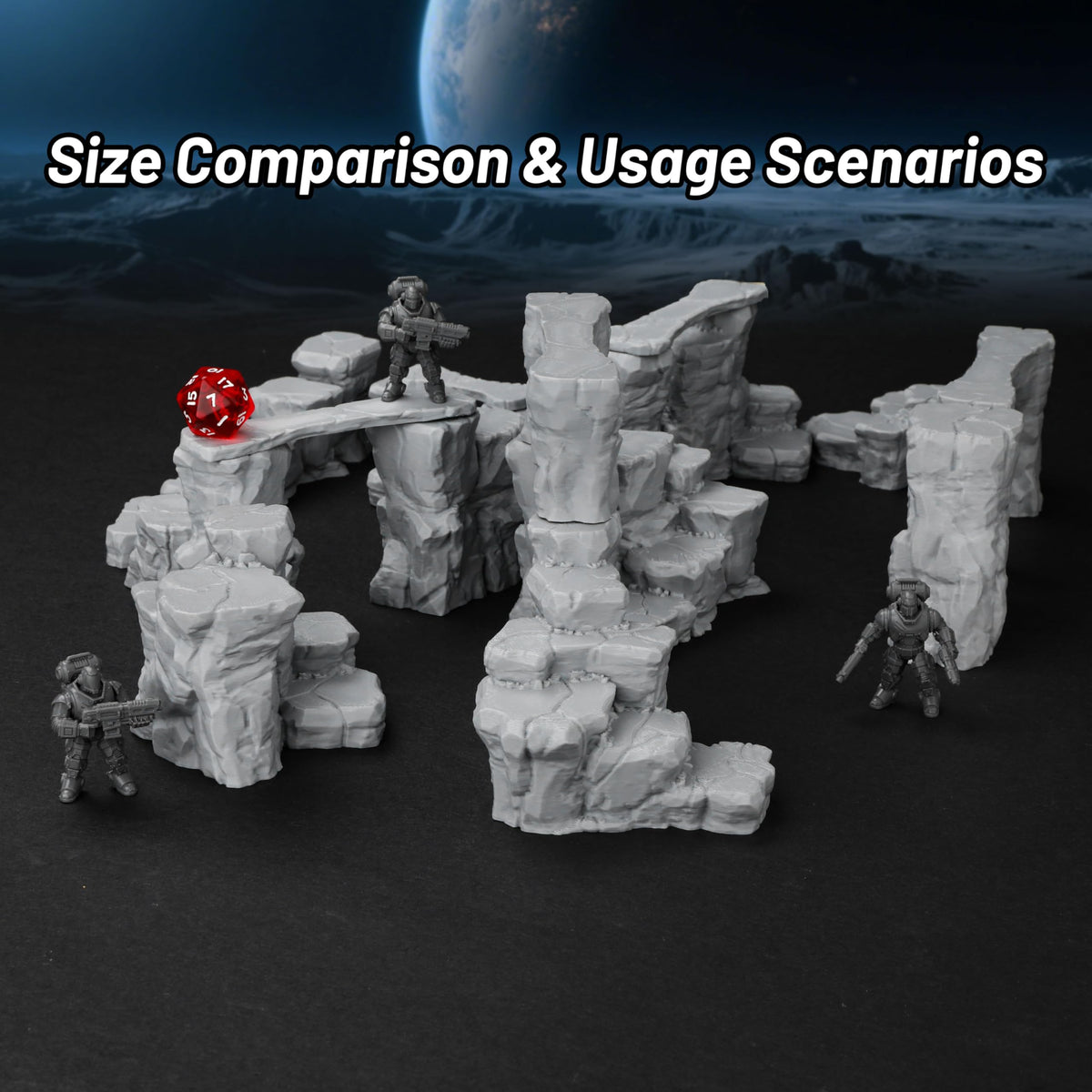 AUSPDICE 28mm Miniature Path suits D&D and similar systems for movement.