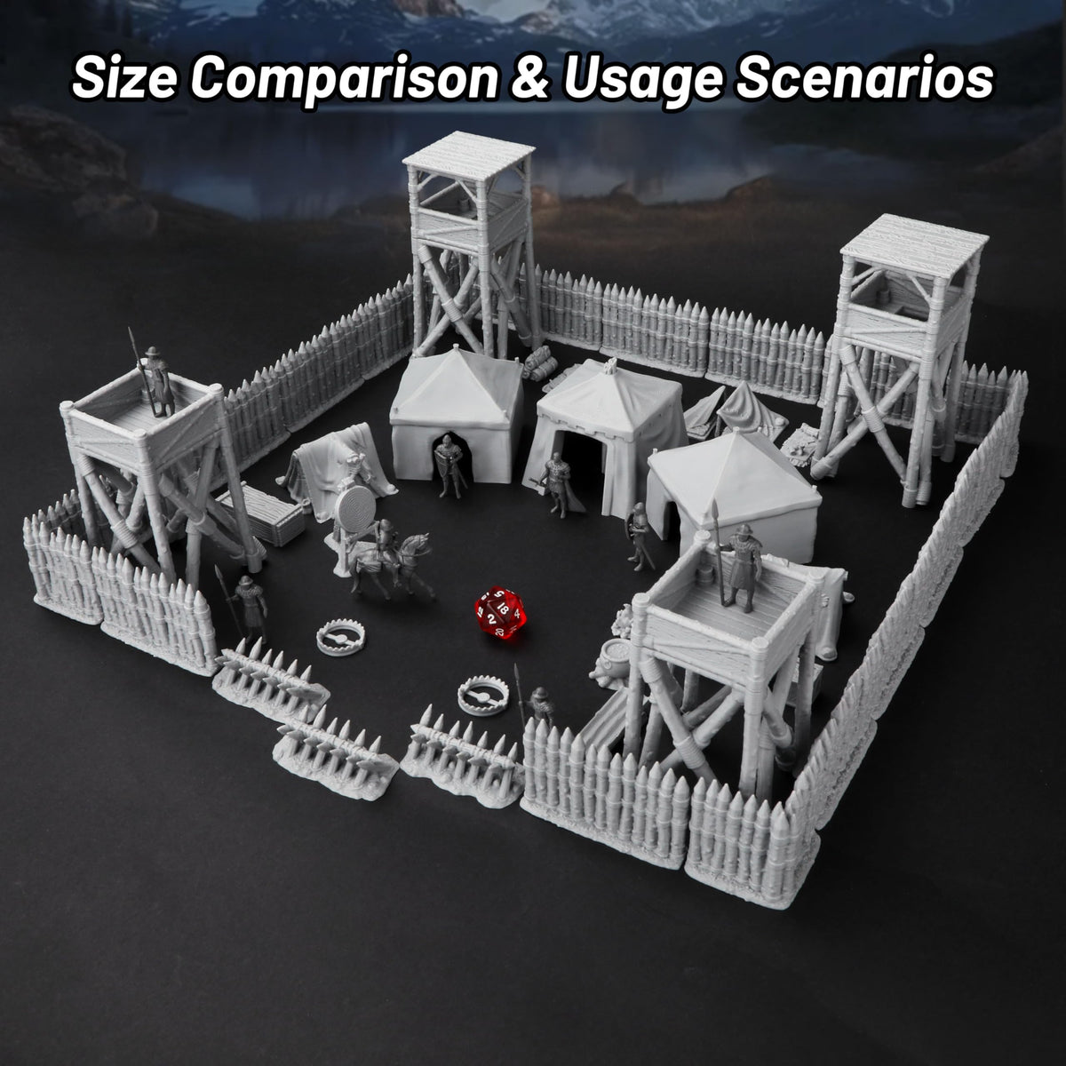 AUSPDICE AF676 barricades provide cover and strategic depth for skirmishes on your map.