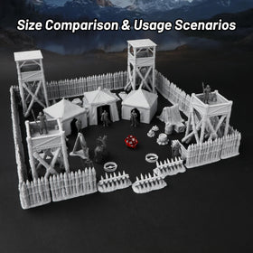 AUSPDICE AF676 medieval camp tents add realistic shelter and narrative cues for encounters.