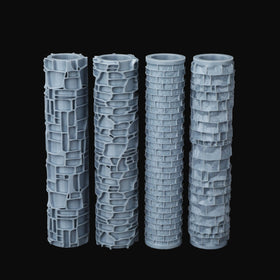 AUSPDICE DND terrain texture roller wall pattern for immersive dungeon walls and table props