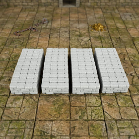 AUSPDICE Dungeon walls 40pcs 28mm set for flexible modular terrain layouts.