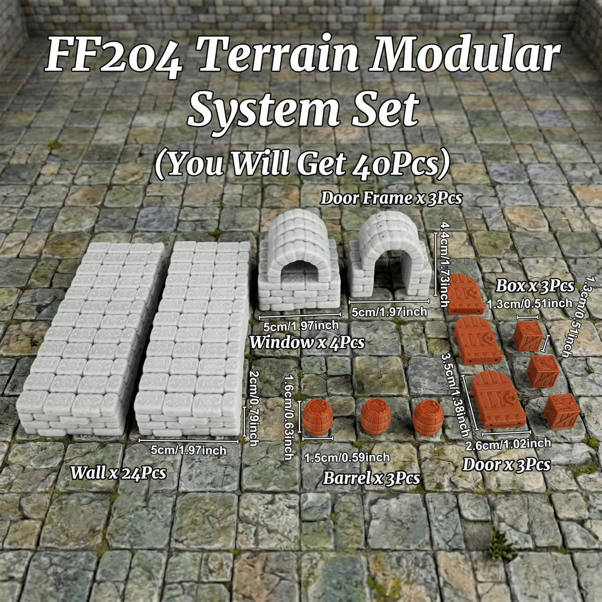 AUSPDICE dungeon windows 28mm adds lighted detail to scenes.