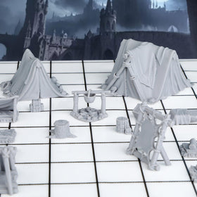 AUSPDICE high-detail 3D-printed terrain enhances D&D, Warhammer, and RPG maps
