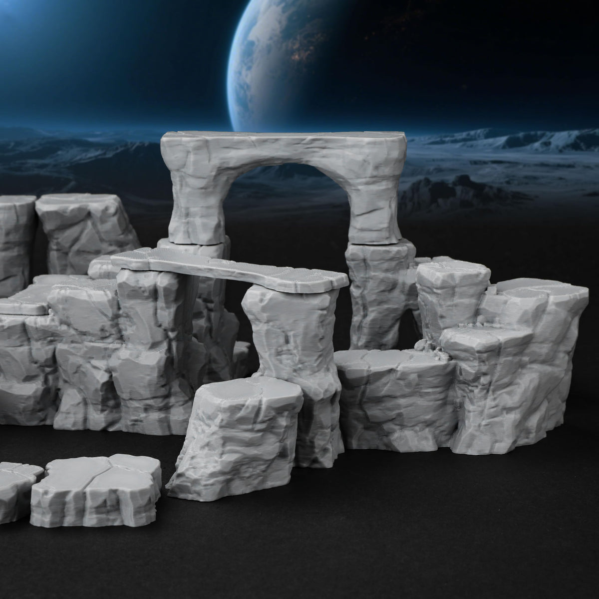 AUSPDICE Stone Texture Detail adds realistic surface under lighting.