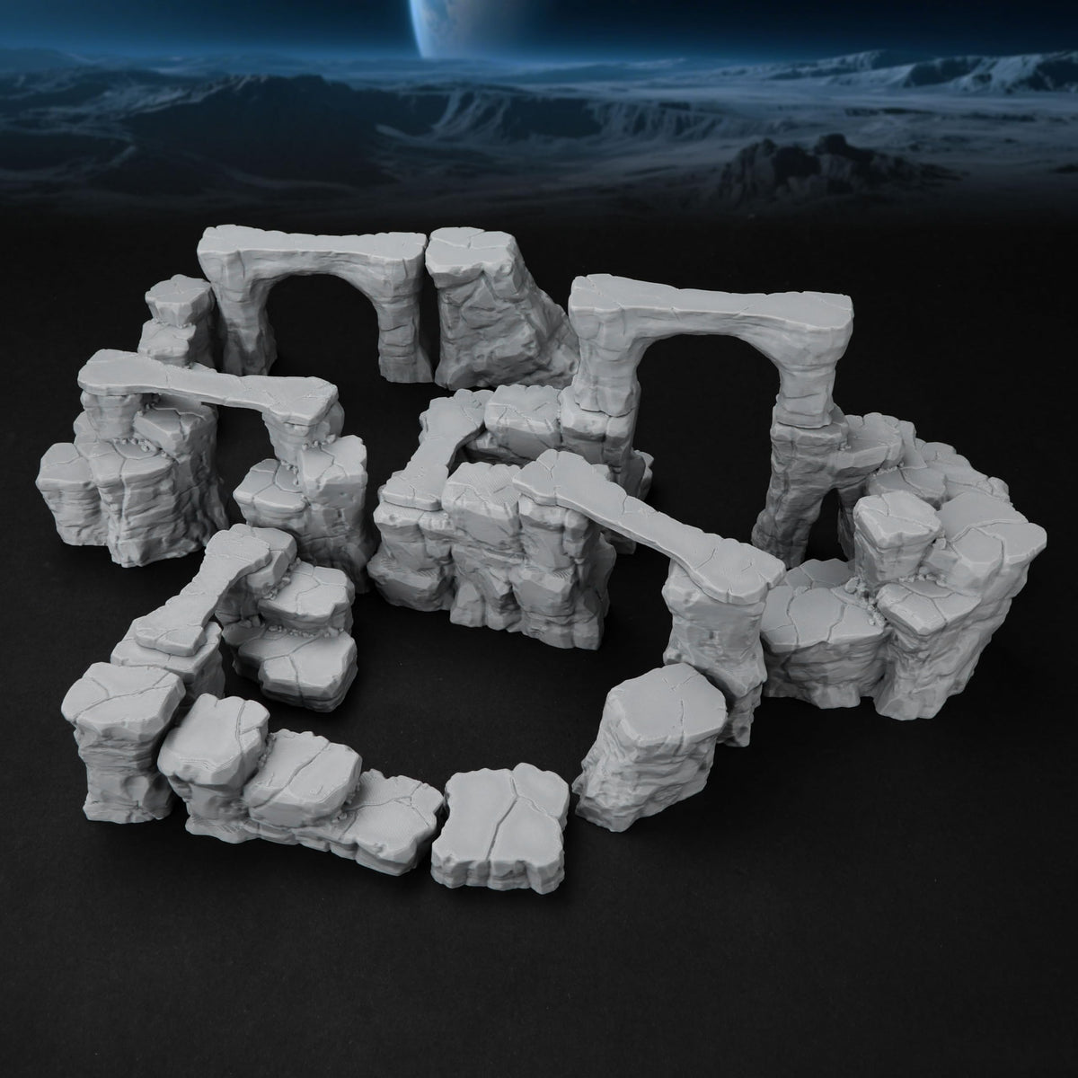 AUSPDICE Wargame Terrain Module offers sturdy plastic for heavy play.