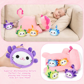 Auspicious Beginning axolotl cat playtime companion for kids and adults