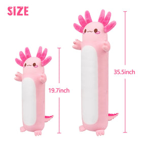 Auspicious Beginning axolotl plush back detail highlights cute back design