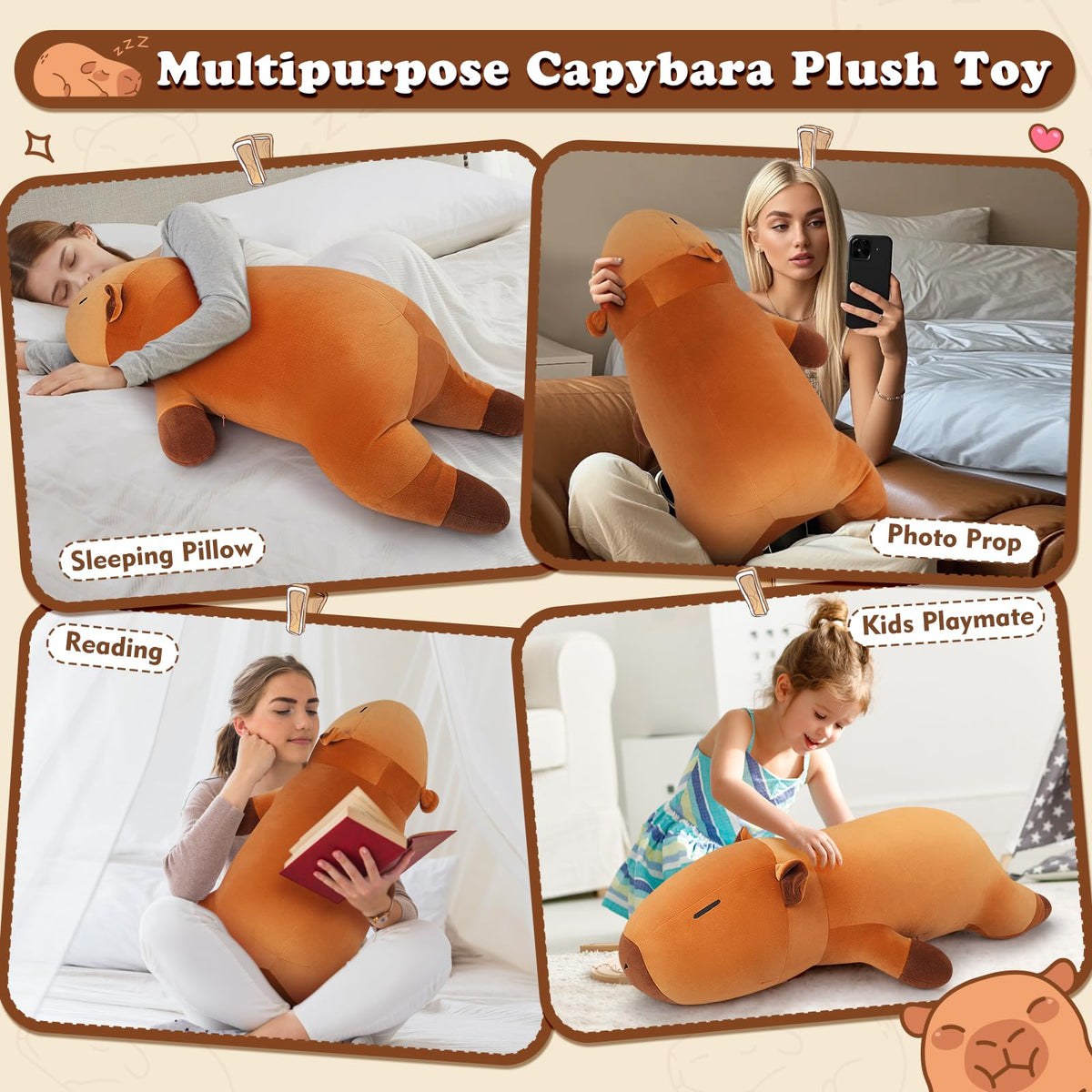 Auspicious Beginning Capybara plush makes a thoughtful birthday gift